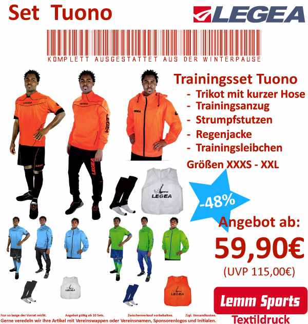 Trainingsset TUONO von LEGEA