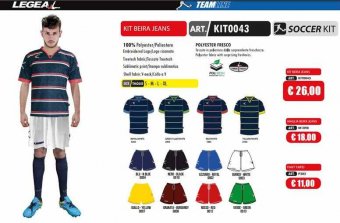 Neuheiten 2016 LEGEA Kit Beria